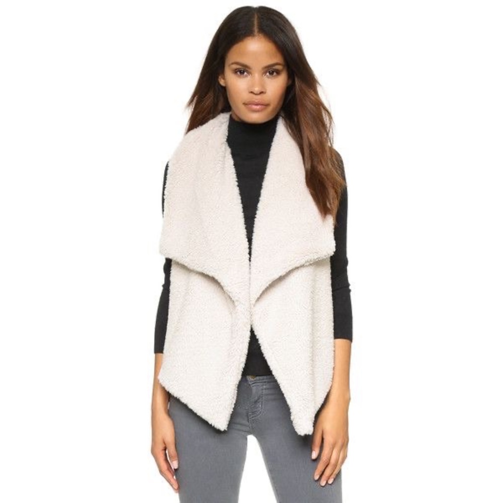 BB Dakota Faux Fir Vest - Size L